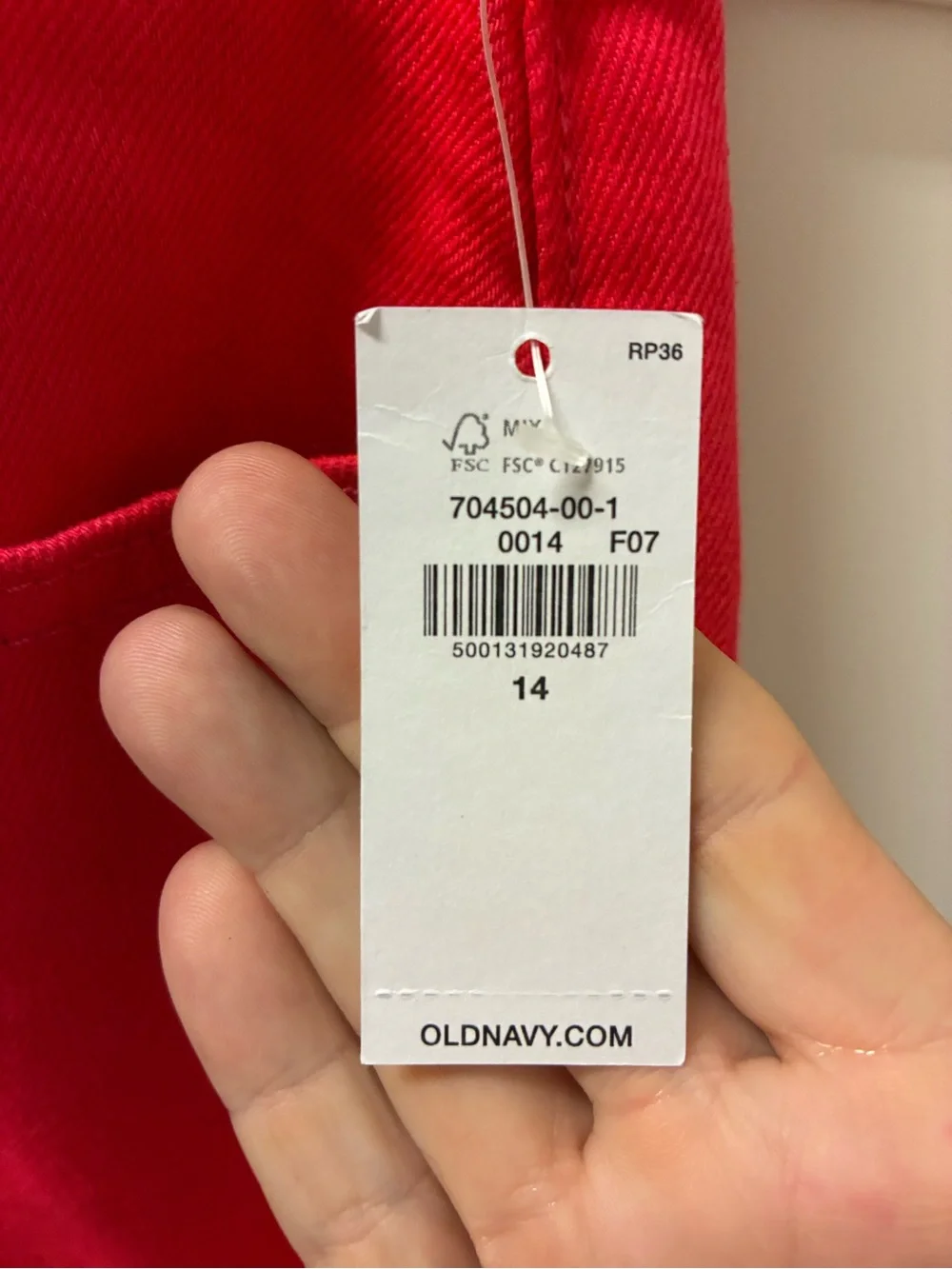 Old Navy Girls Red l/Hot Pink Baggy Wide Jeans Size 14